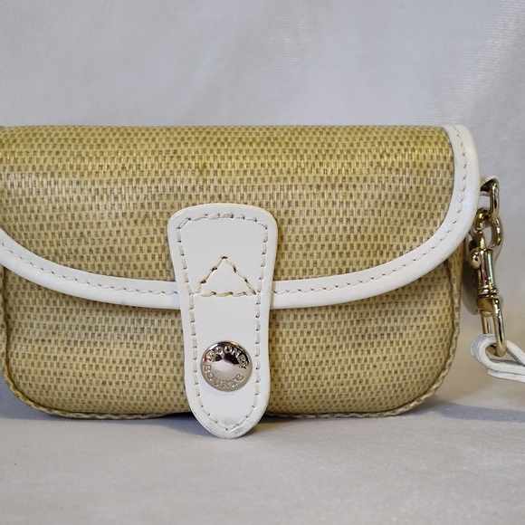 Dooney And Bourke Small Woven Style Wristlet With Blue Duck 🦆 - Picture 1 of 5